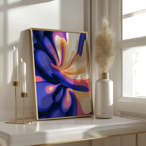 abstract fluid poster