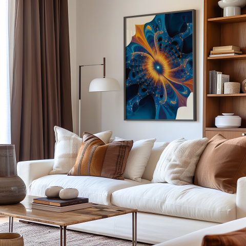 mystical energy print poster