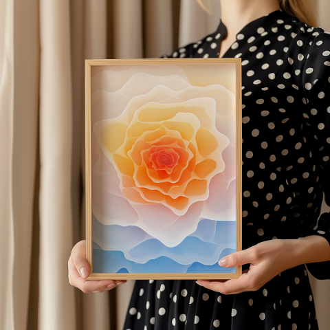 decorative flower mandala poster