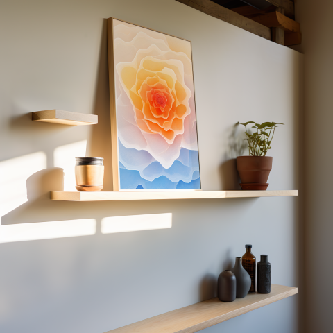 fractal flower wall art