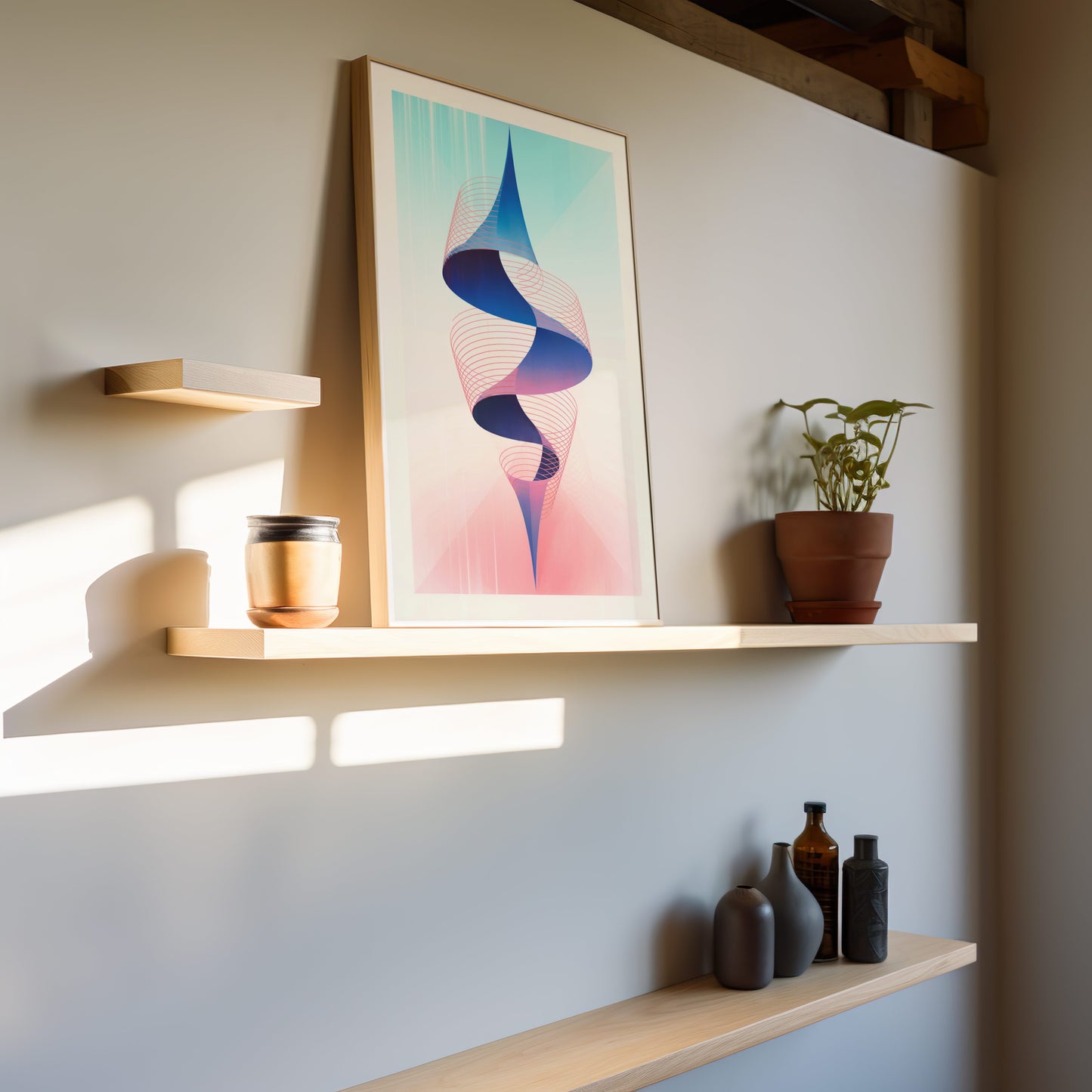 gradient spiral art print