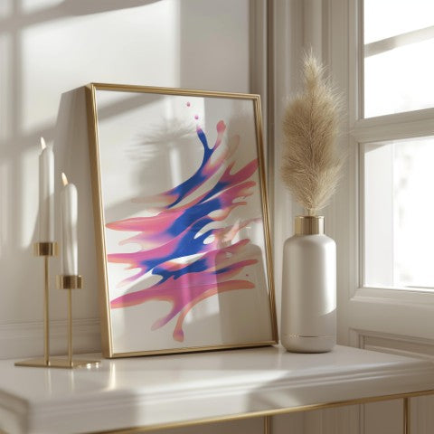 liquid abstract poster