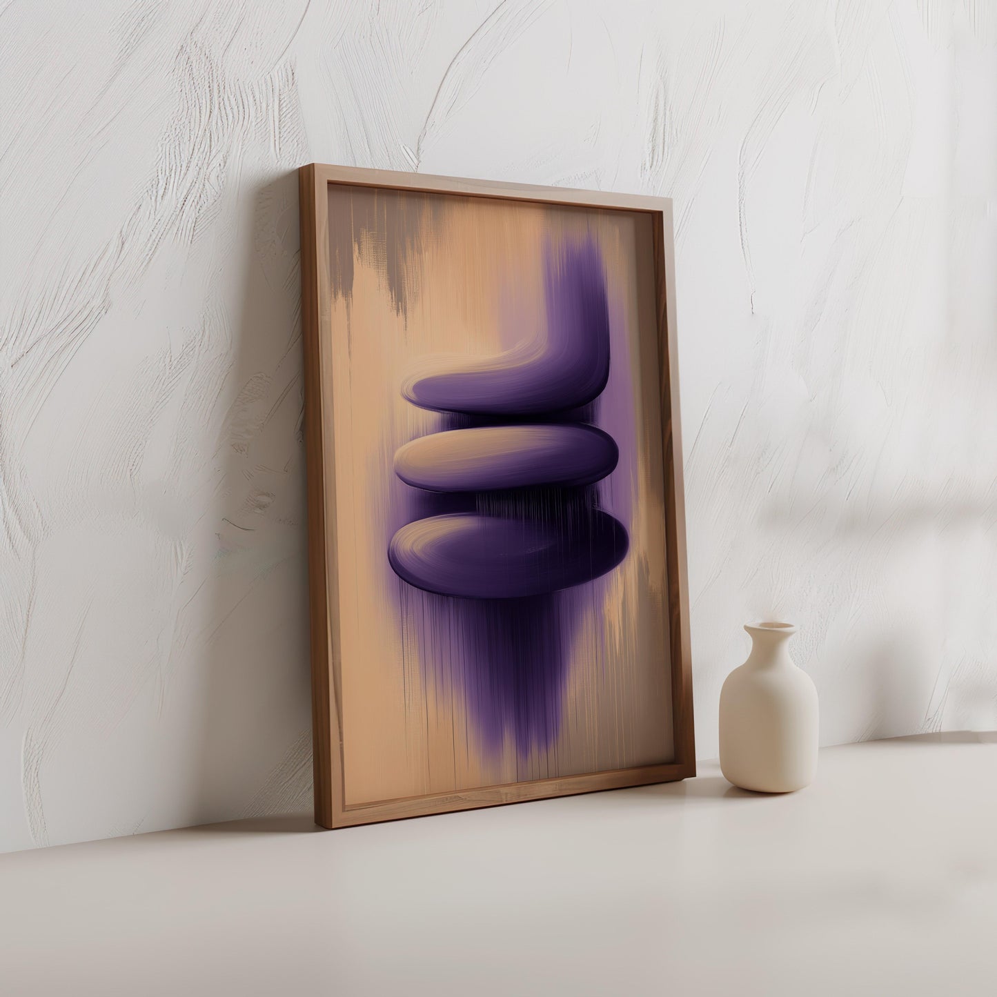 Premium Abstract Purple Print – Modern Minimalist Wall Art
