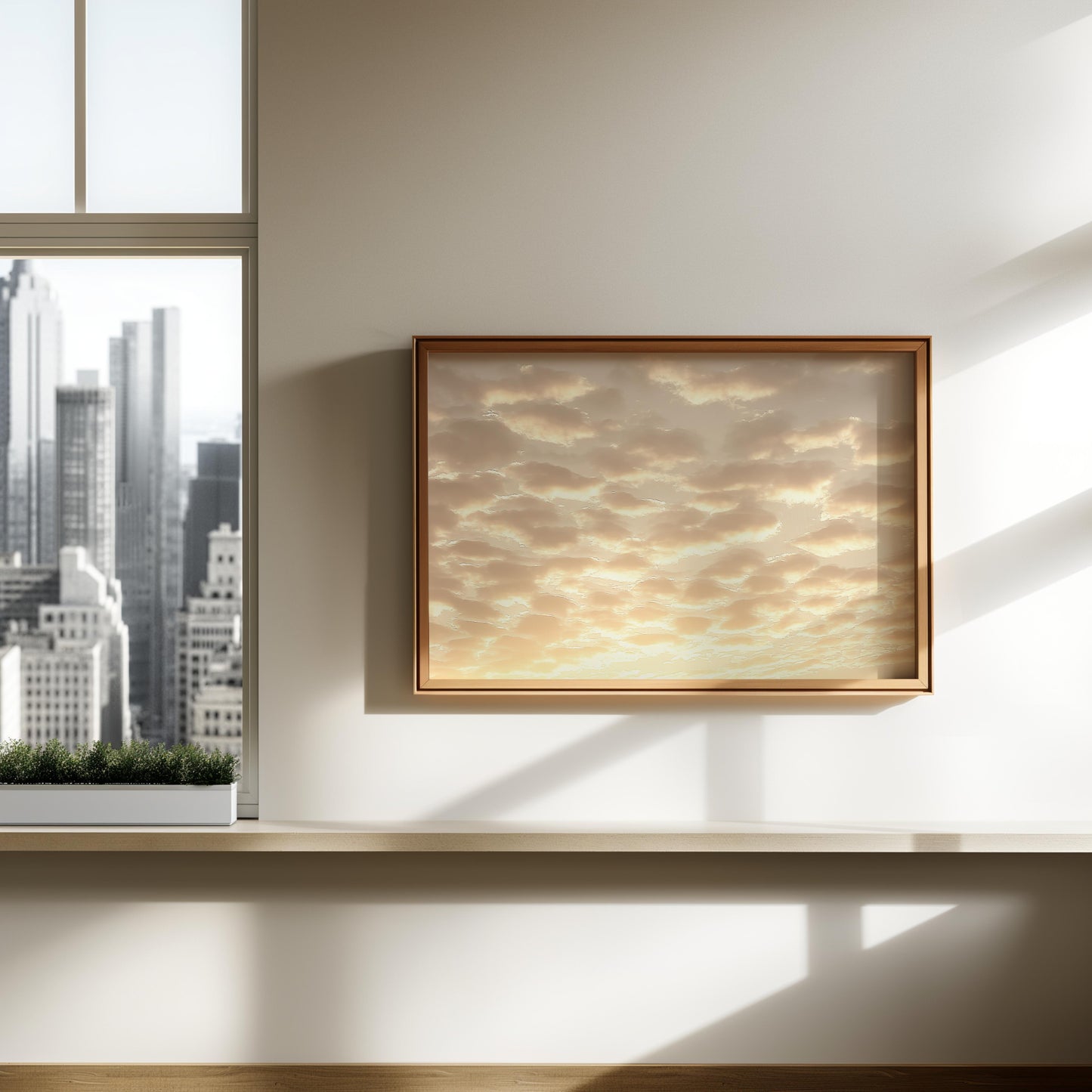 Golden Sunrise Cloudscape Poster - A Dreamlike Sky Wall Art