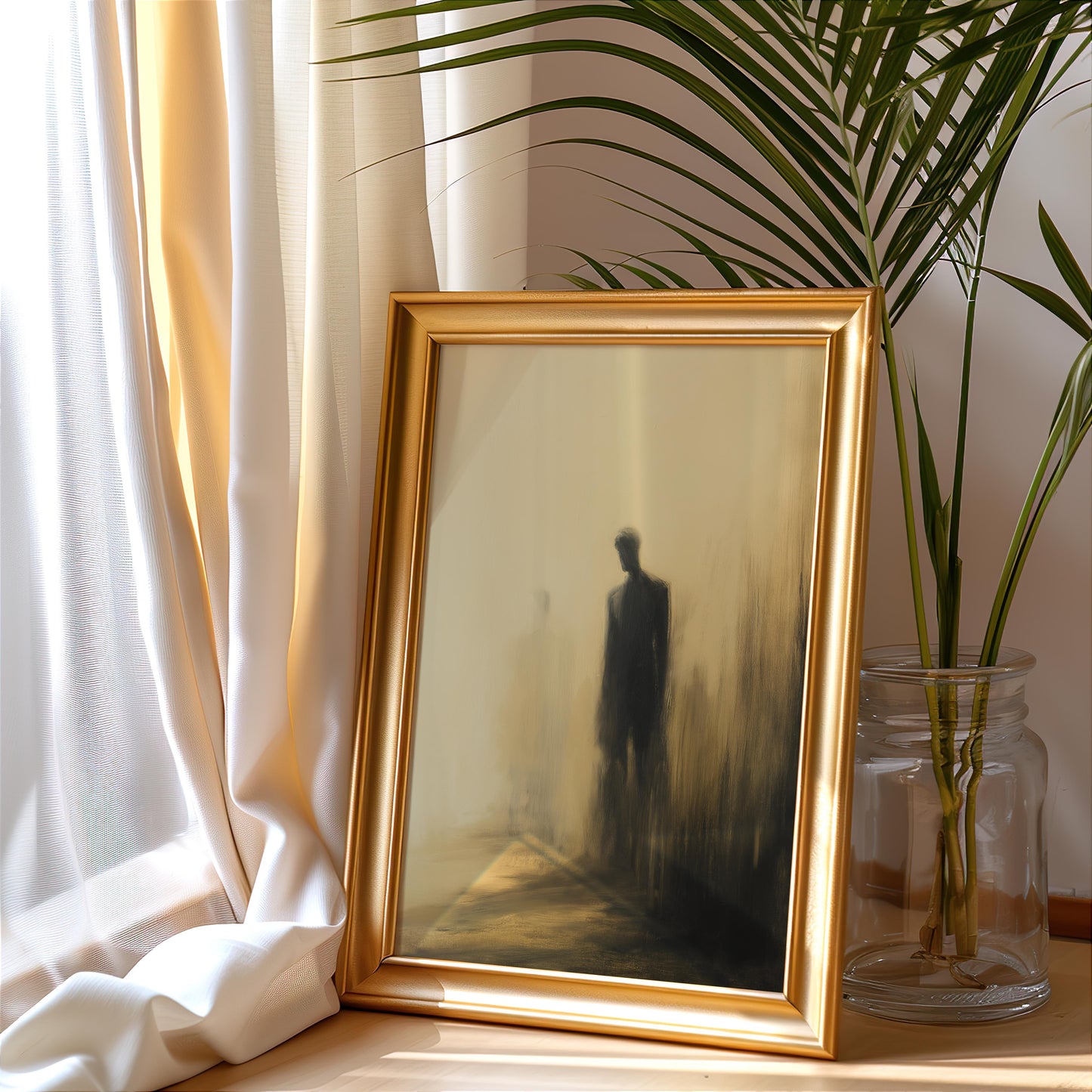 Premium Abstract Silhouette Poster – Minimalist Wall Art - Digital Print