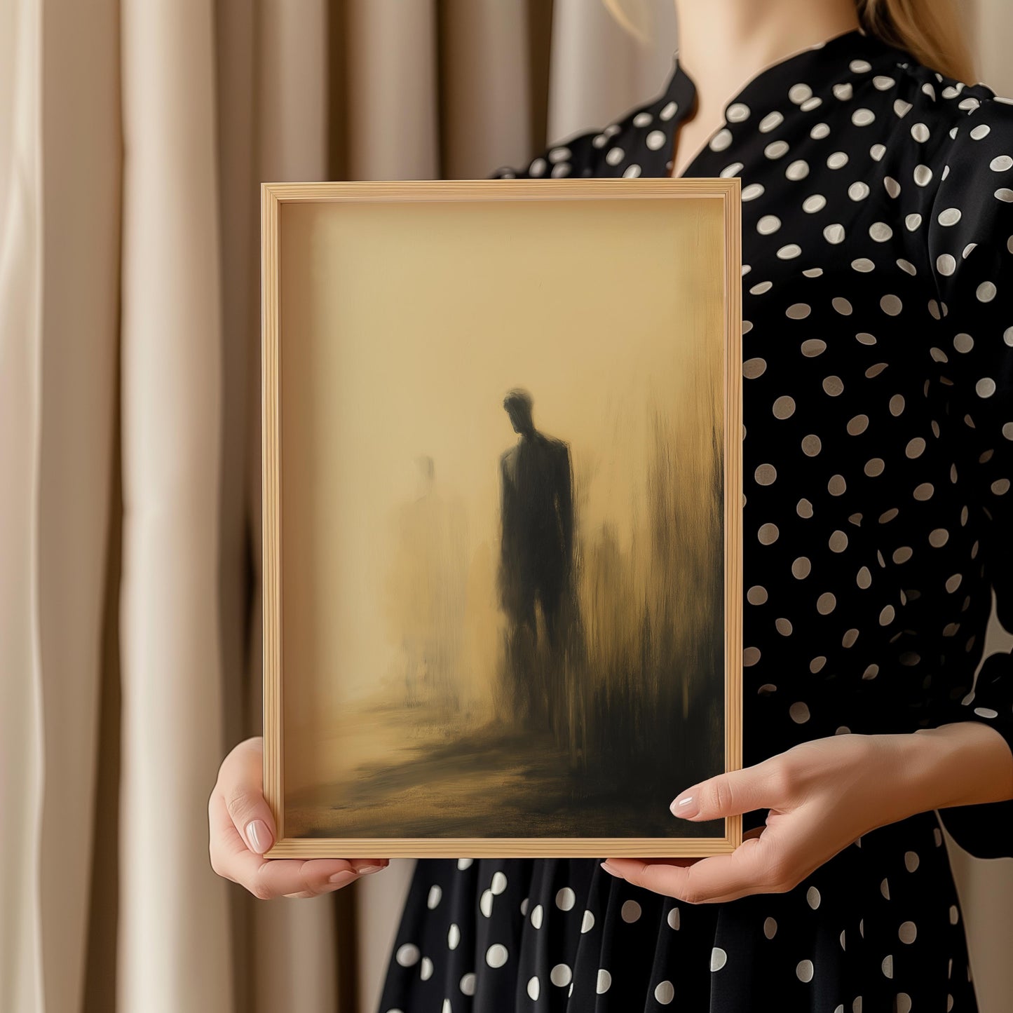 Premium Abstract Silhouette Poster – Minimalist Wall Art - Digital Print