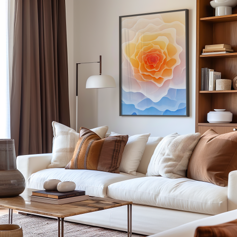 warm pastel art