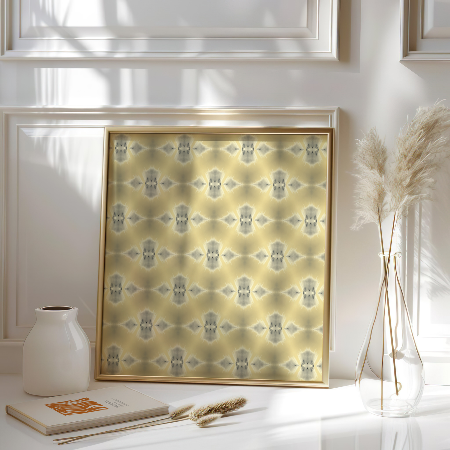 Golden Gradient Abstract Pattern – Luxurious Wall Decor