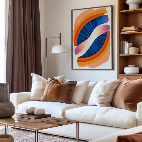minimalist contemporary abstract poster