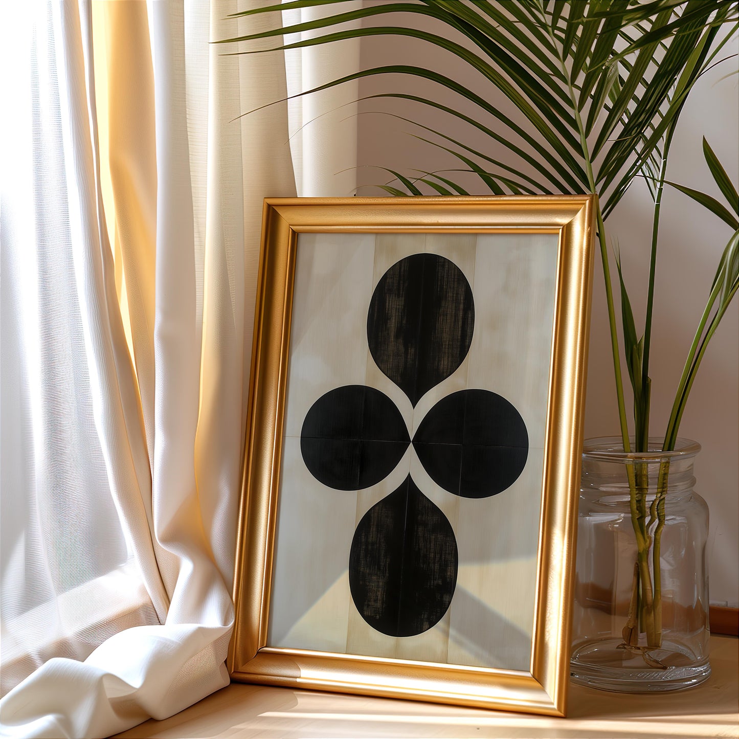 Premium Geometric Shapes Poster – Abstract Geometric Design I