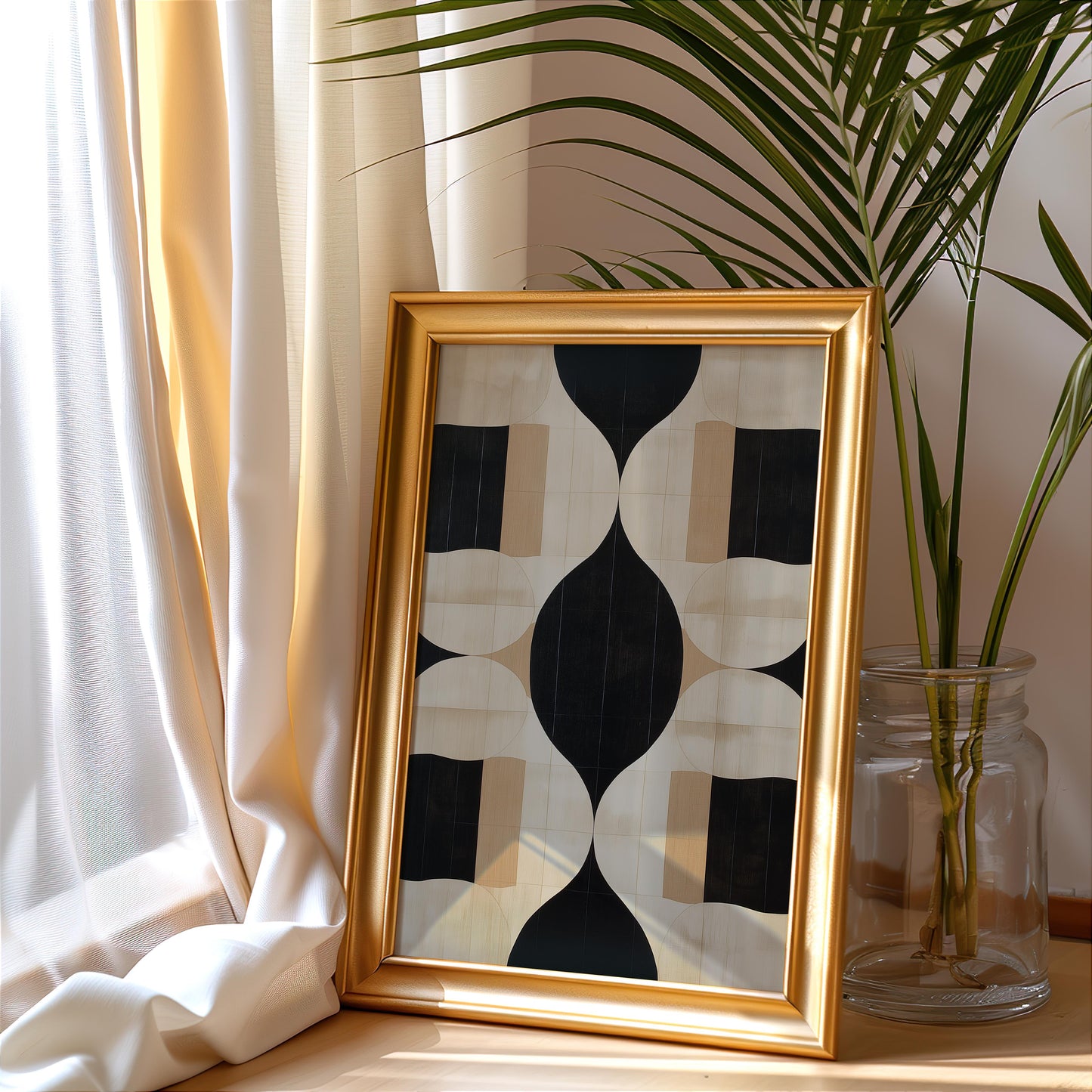 Premium Geometric Shapes Poster – Abstract Geometric Design III