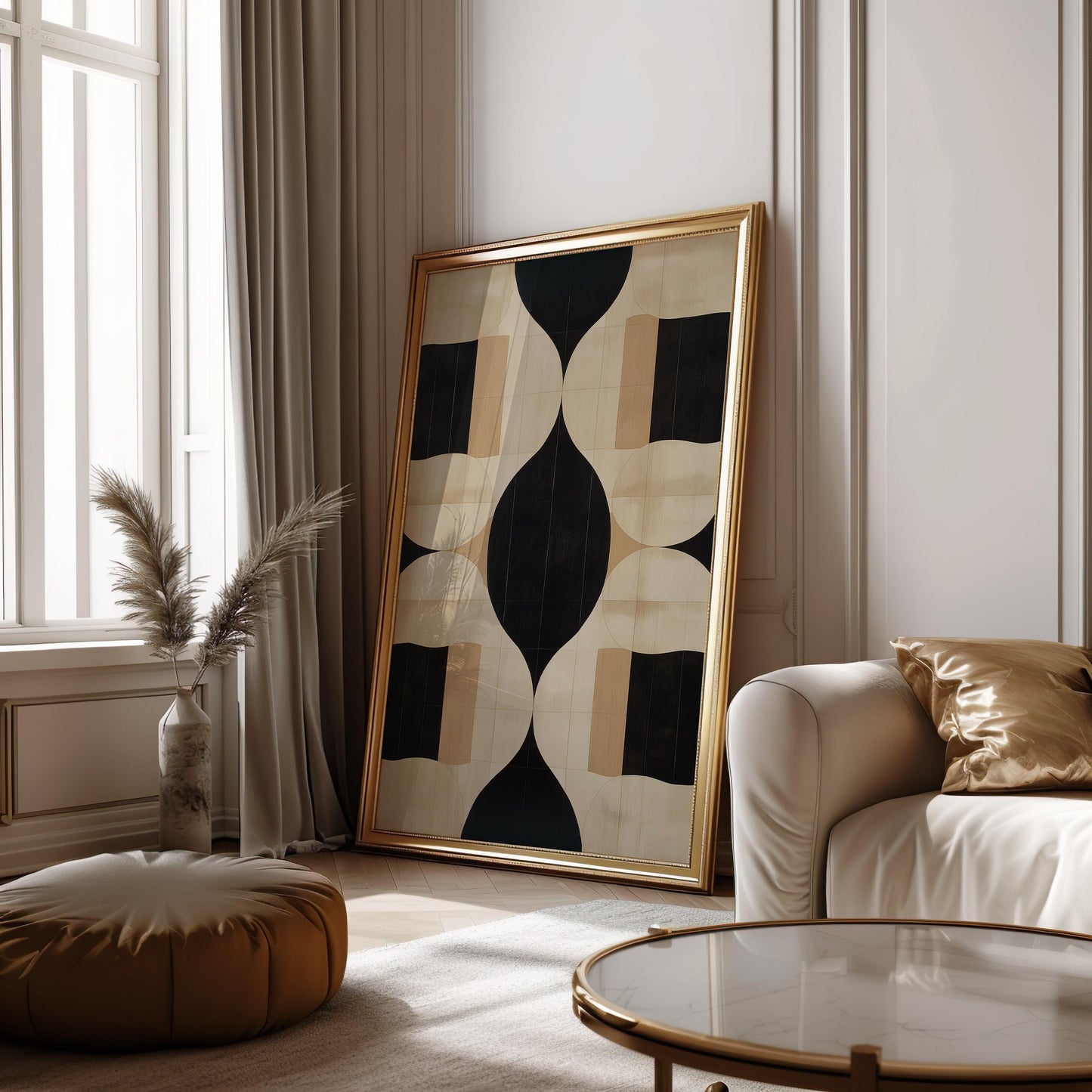 Premium Geometric Shapes Poster – Abstract Geometric Design III
