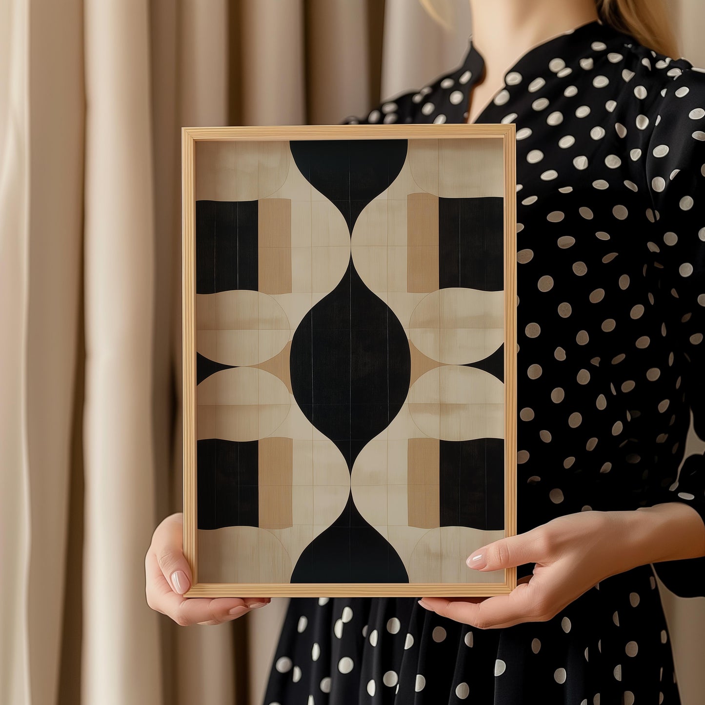 Premium Geometric Shapes Poster – Abstract Geometric Design III