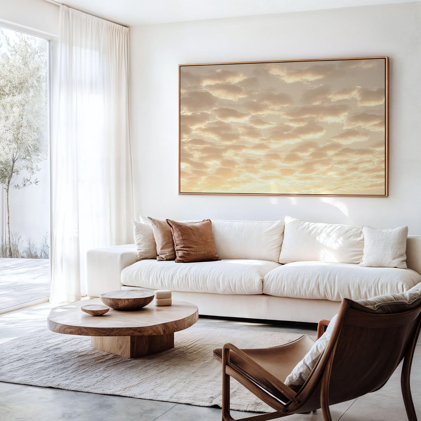 Golden Sunrise Cloudscape Poster - A Dreamlike Sky Wall Art