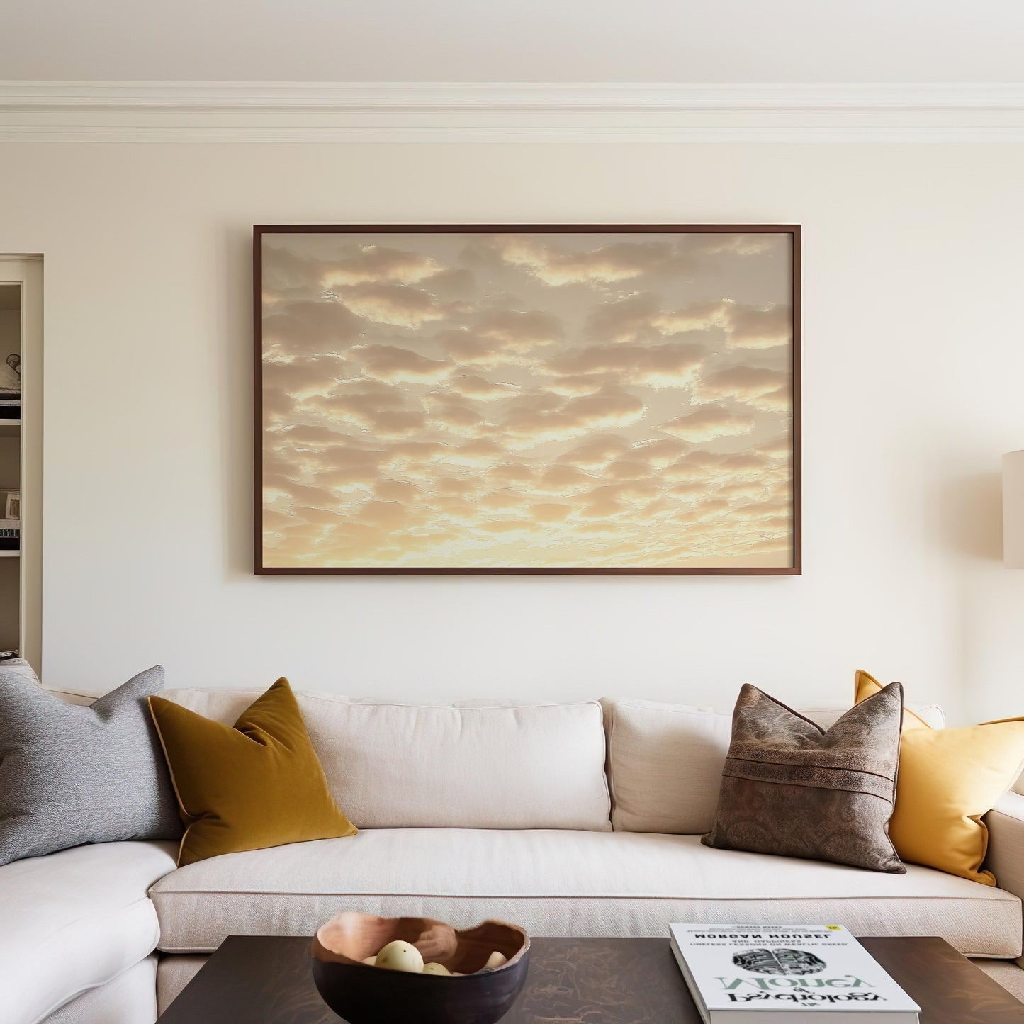 Golden Sunrise Cloudscape Poster - A Dreamlike Sky Wall Art