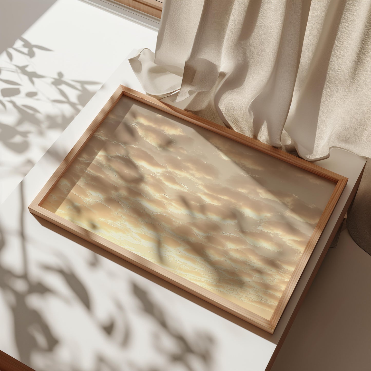 Golden Sunrise Cloudscape Poster - A Dreamlike Sky Wall Art