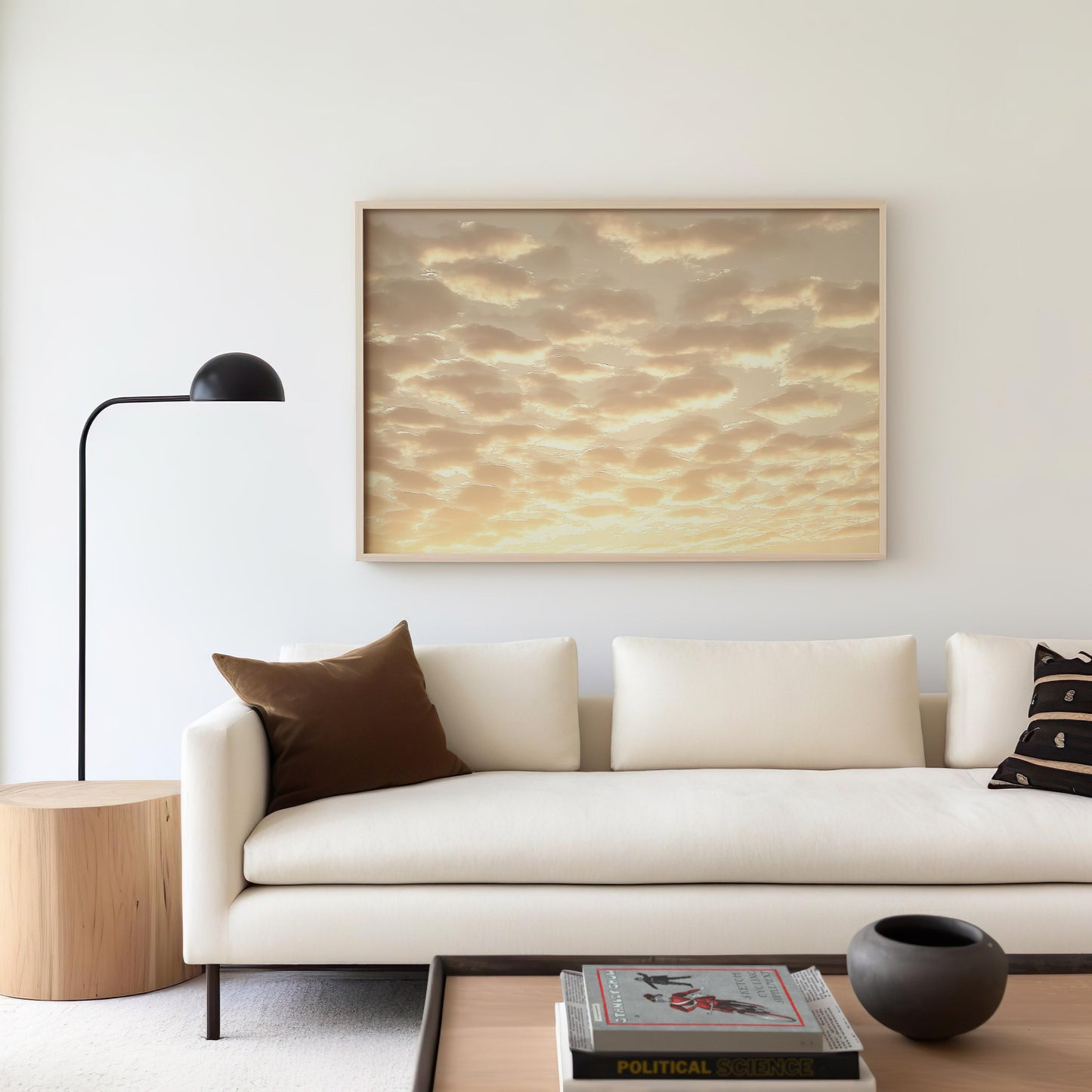 Golden Sunrise Cloudscape Poster - A Dreamlike Sky Wall Art