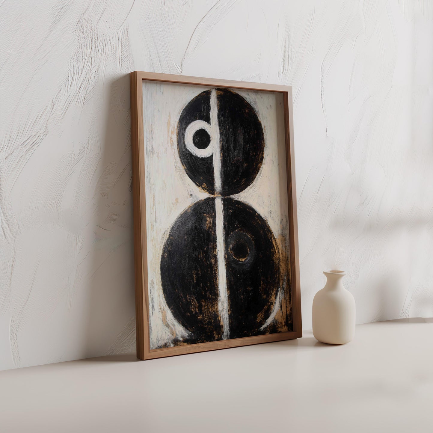 Black and White Modern Minimalist Art - Abstract Wall Art