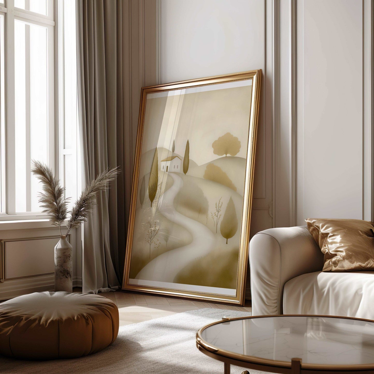 Dreamy Pathway and House Poster