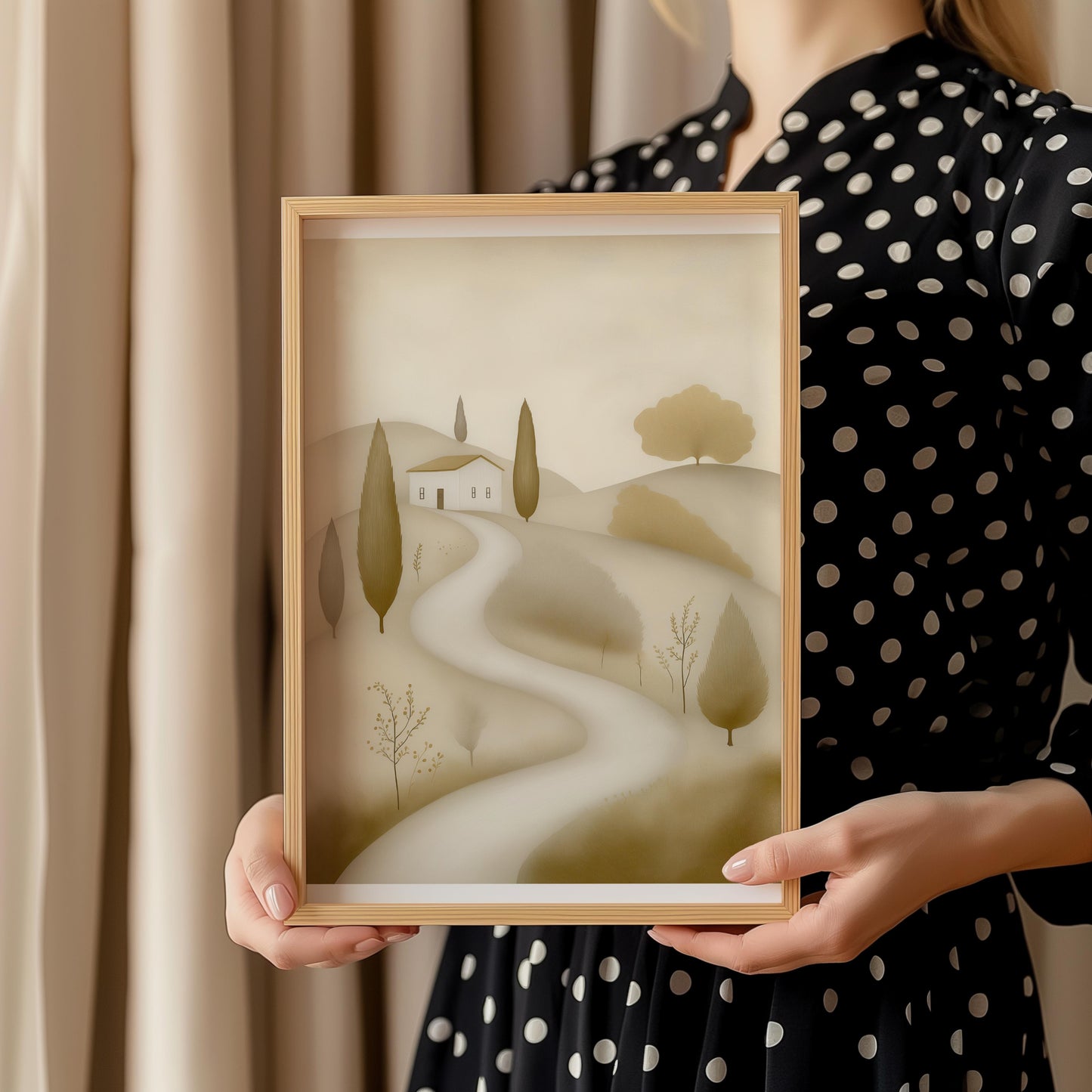 Dreamy Pathway and House Poster